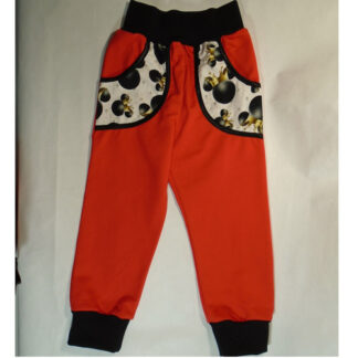 Tepláky dívčí červené dětské tepláčky Mickey