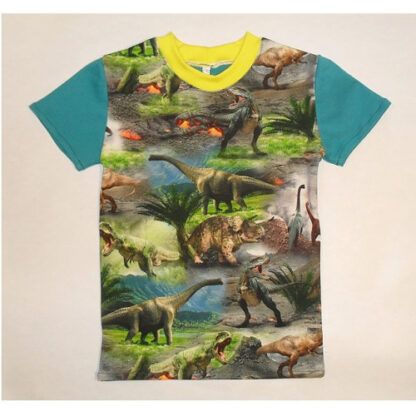 Zelené tričko s Dinosaury k.r.